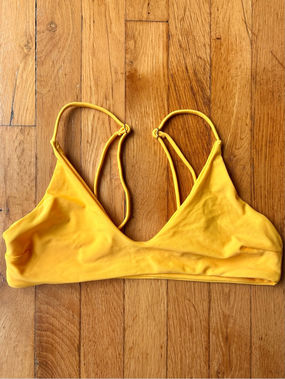 ZAFUL Bright Yellow Swim Top Large Bikini